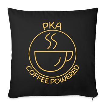 Pharmacie alimentée au café PKA - Housse de coussin décorative 45 x 45 cm - noir - Devant