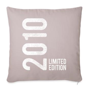 15th Birthday Boy Girls 15 Years 2010 - Sofa pillowcase 17,3'' x 17,3'' (45 x 45 cm) - light taupe - Front