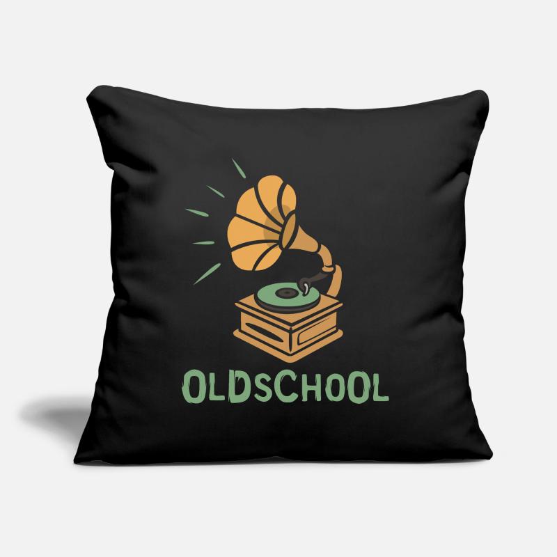 Oldschool Gramophone Retro Design Sofa pillowcase 17,3'' x 17,3'' (45 x 45 cm)