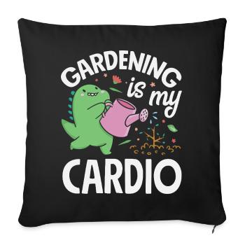 Cadeaux pour les jardins et les amoureux des plantes - Housse de coussin décorative 45 x 45 cm - noir - Devant