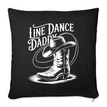 Bottes de papa en ligne - Housse de coussin décorative 45 x 45 cm - noir - Devant