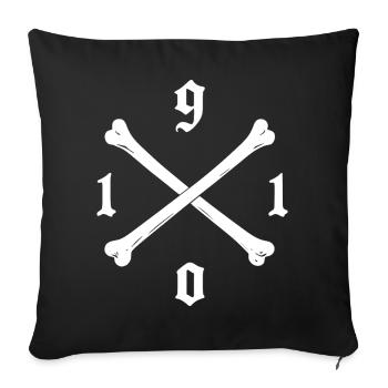 1910 Hamburg Football Fan Pirate Bag, Mug - Sofa pillowcase 17,3'' x 17,3'' (45 x 45 cm) - black - Front