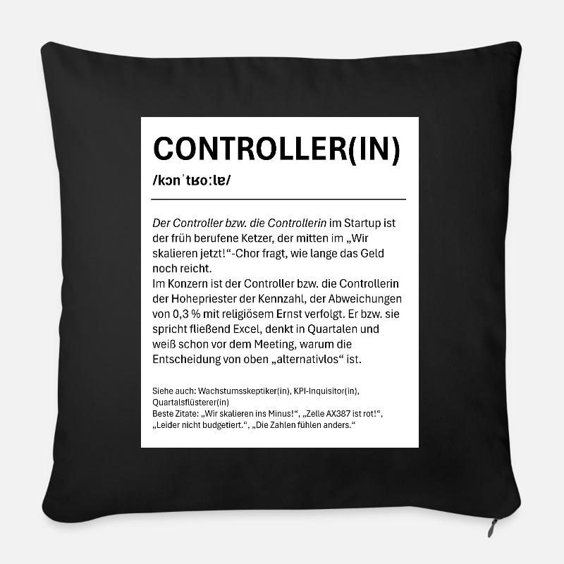 Controller Design Print - Sofa pillowcase 17,3'' x 17,3'' (45 x 45 cm) - black
