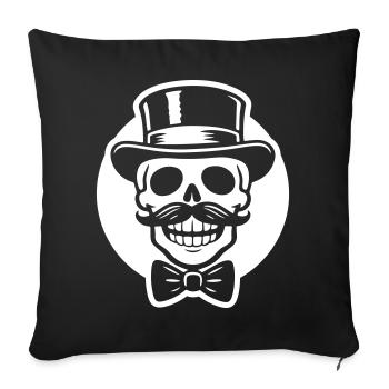 Groom Skeleton - Sofa pillowcase 17,3'' x 17,3'' (45 x 45 cm) - black - Front