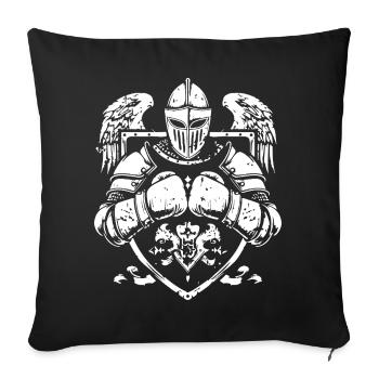 MMA de boxe Knight - Housse de coussin décorative 45 x 45 cm - noir - Devant
