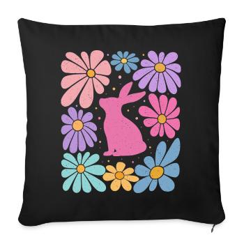 Ostern  - Sofakissenbezug 45 x 45 cm - Schwarz - Vorne