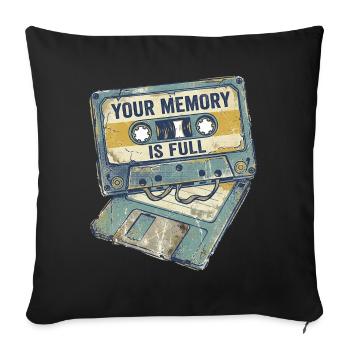 Mémoire complète - Housse de coussin décorative 45 x 45 cm - noir - Devant