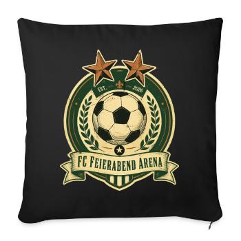 FC Feierabend Arena - Sofa pillowcase 17,3'' x 17,3'' (45 x 45 cm) - black - Front