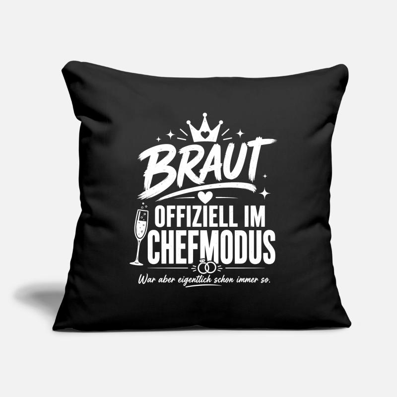 Braut im Chefmodus Sofakissenbezug 45 x 45 cm