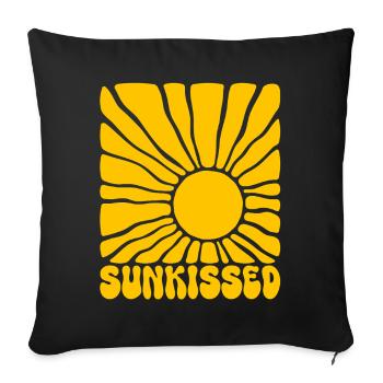 Soleil Embrassé de Soleil - Housse de coussin décorative 45 x 45 cm - noir - Devant