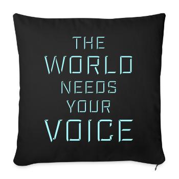 Always Remember Why You Started Motivation Saying - Sofa pillowcase 17,3'' x 17,3'' (45 x 45 cm) - black - Front