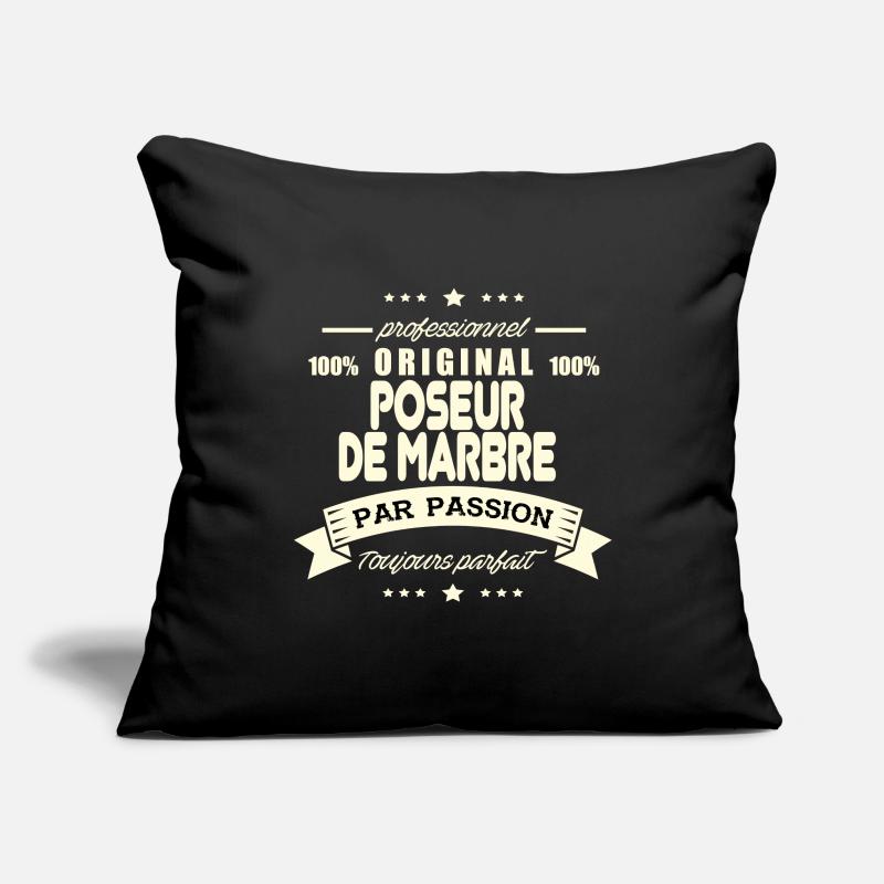 Poseur de marbre Original Housse de coussin décorative 45 x 45 cm