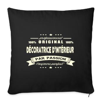 Décoratrice d'intérieur Original - Housse de coussin décorative 45 x 45 cm - noir - Devant