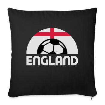 england - Sofa pillowcase 17,3'' x 17,3'' (45 x 45 cm) - black - Front