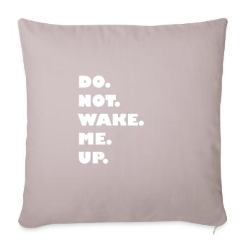 NE PAS APPLIQUER MOI - Housse de coussin décorative 45 x 45 cm - taupe clair - Devant