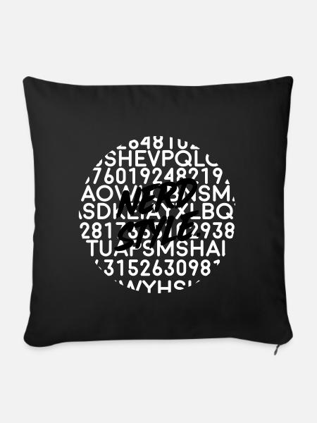 NERD - Sofakissenbezug 45 x 45 cm - Schwarz