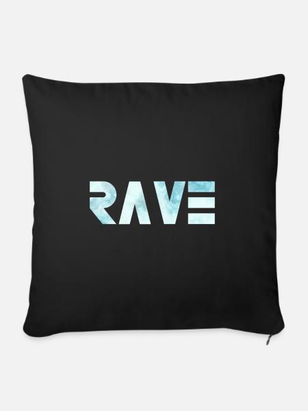 RAVE - Sofakissenbezug 45 x 45 cm - Schwarz