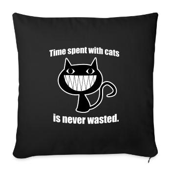 Cat - Sofakissenbezug 45 x 45 cm - Schwarz - Vorne