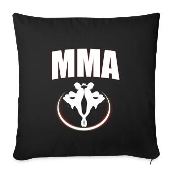 MMA - Sofakissenbezug 45 x 45 cm - Schwarz - Vorne