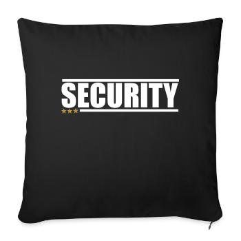 SECURITY - Sofa pillowcase 17,3'' x 17,3'' (45 x 45 cm) - black - Front