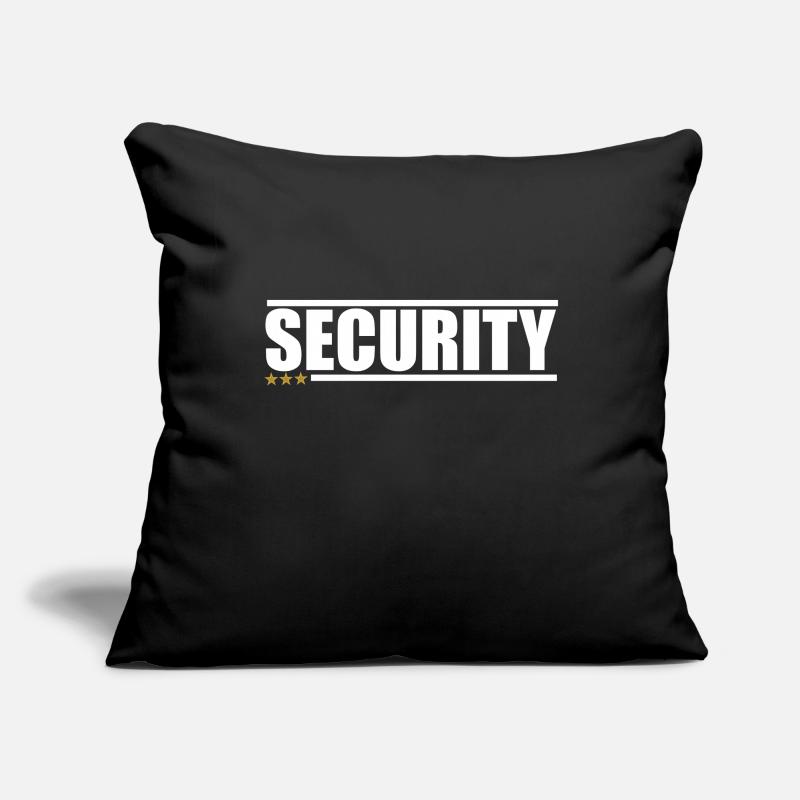 SÉCURITÉ Housse de coussin décorative 45 x 45 cm
