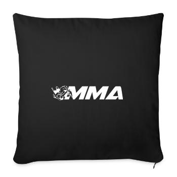 MMA - Sofakissenbezug 45 x 45 cm - Schwarz - Vorne