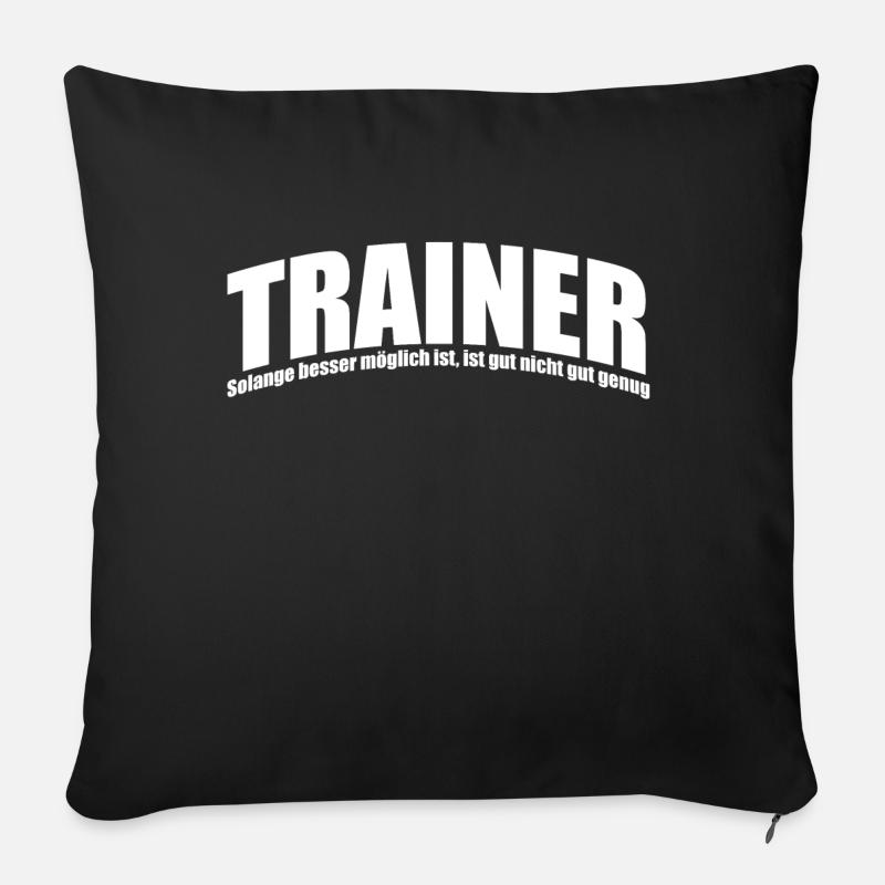 Trainer Geschenkidee - Sofakissenbezug 45 x 45 cm - Schwarz