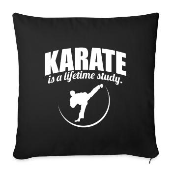 karate - Sofa pillowcase 17,3'' x 17,3'' (45 x 45 cm) - black - Front