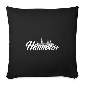 Hannover - Sofakissenbezug 45 x 45 cm - Schwarz - Vorne