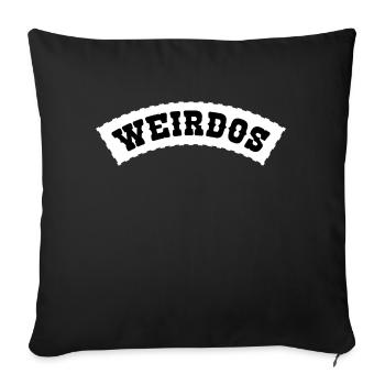 Weirdos pavement Motorad Club - Sofa pillowcase 17,3'' x 17,3'' (45 x 45 cm) - black - Front