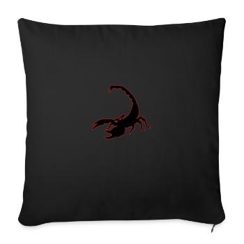 Scorpio - Sofa pillowcase 17,3'' x 17,3'' (45 x 45 cm) - black - Front