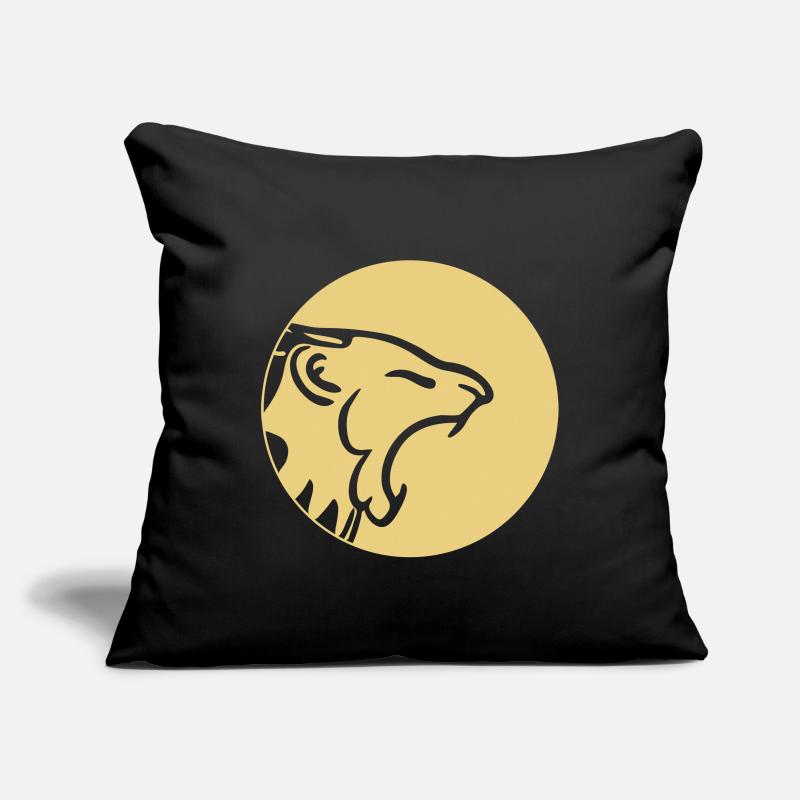 Lion head - Lion | Vector = color change possible Sofa pillowcase 17,3'' x 17,3'' (45 x 45 cm)