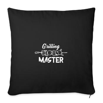 Grill Maître - Housse de coussin décorative 45 x 45 cm - noir - Devant