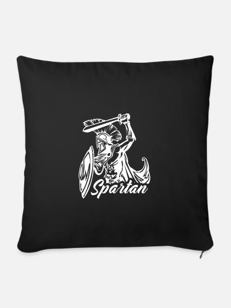 Sparta - Sofakissenbezug 45 x 45 cm - Schwarz