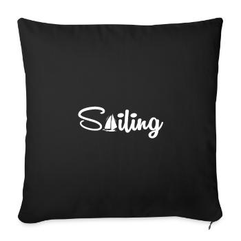 Sailing - Sofakissenbezug 45 x 45 cm - Schwarz - Vorne