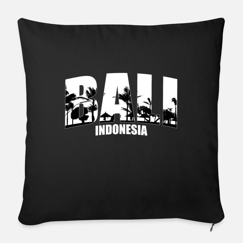 bali indonesia - Sofakissenbezug 45 x 45 cm - Schwarz