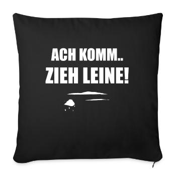 Drogen Kokain Speed Lustiger Spruch Feiern Party - Sofakissenbezug 45 x 45 cm - Schwarz - Vorne