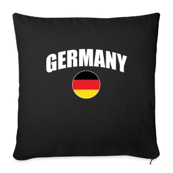 Germany - Sofakissenbezug 45 x 45 cm - Schwarz - Vorne