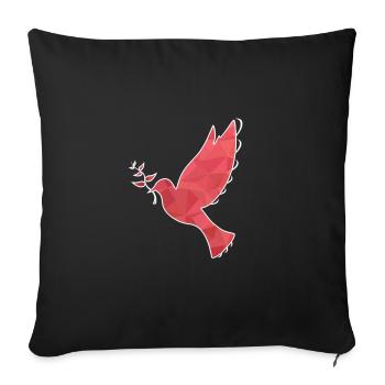 Dove of Peace Dove Peace Freedom Peace - Sofa pillowcase 17,3'' x 17,3'' (45 x 45 cm) - black - Front