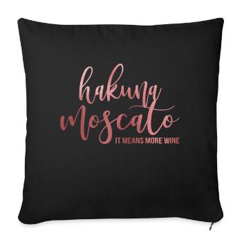 Wine - Housse de coussin décorative 45 x 45 cm - noir - Devant