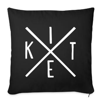 kite - Sofa pillowcase 17,3'' x 17,3'' (45 x 45 cm) - black - Front