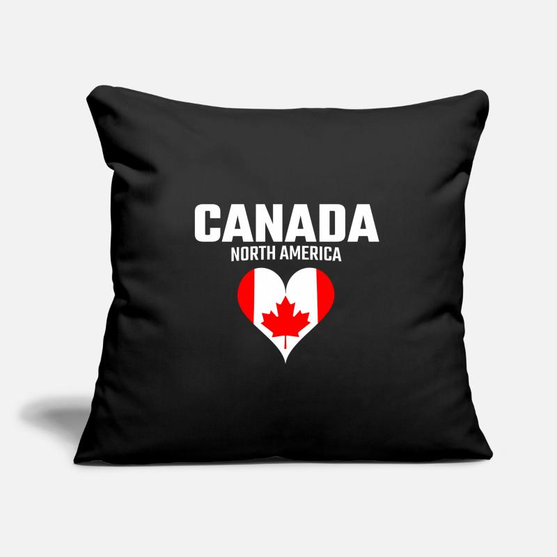 Le Canada Housse de coussin décorative 45 x 45 cm