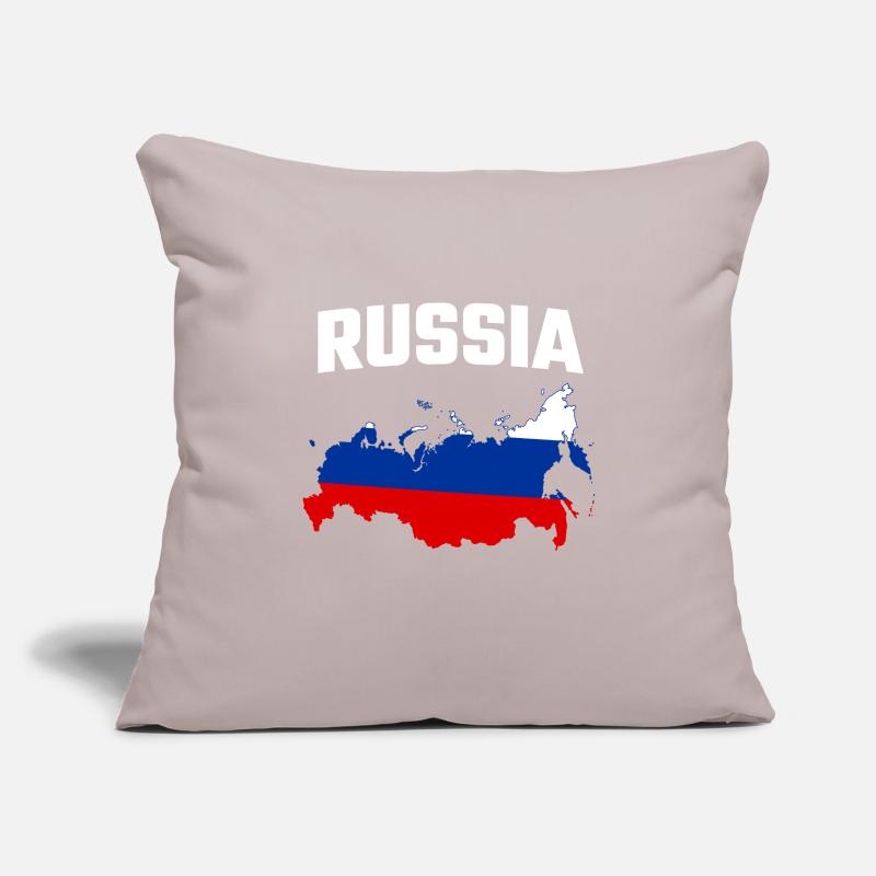 RUSSIE Housse de coussin décorative 45 x 45 cm