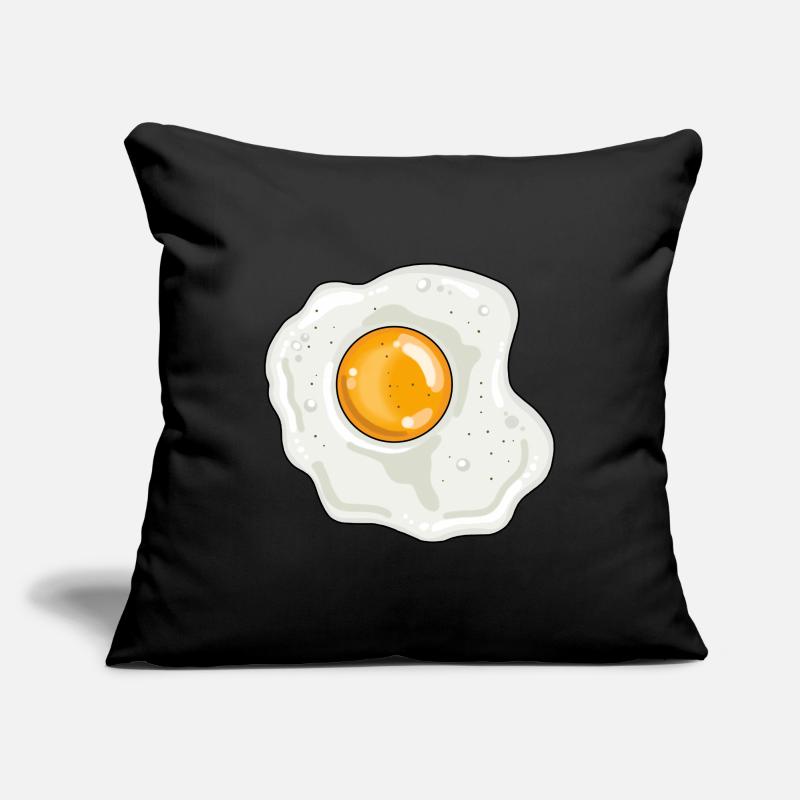 Fried egg pan egg yolk egg white Sofa pillowcase 17,3'' x 17,3'' (45 x 45 cm)