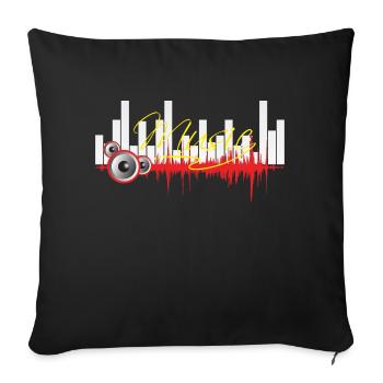 la musique - Housse de coussin décorative 45 x 45 cm - noir - Devant
