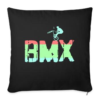 bmx - Sofa pillowcase 17,3'' x 17,3'' (45 x 45 cm) - black - Front