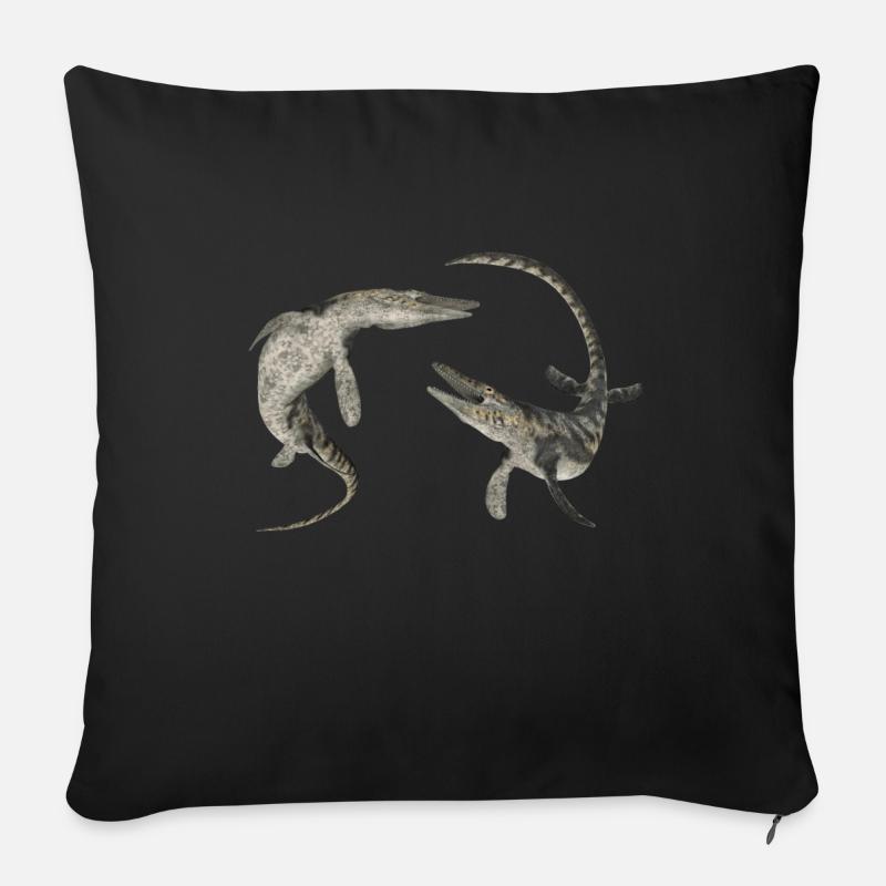 Mosasaurier Tylosaurus - Sofakissenbezug 45 x 45 cm - Schwarz