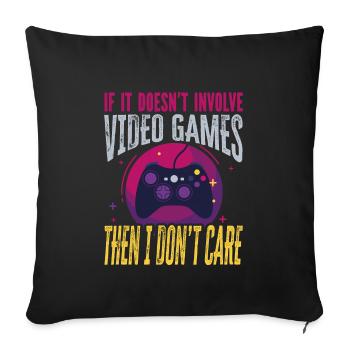 Gamer Gamer Designs - Sofa pillowcase 17,3'' x 17,3'' (45 x 45 cm) - black - Front