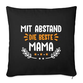 beste Mama - Sofakissenbezug 45 x 45 cm - Schwarz - Vorne