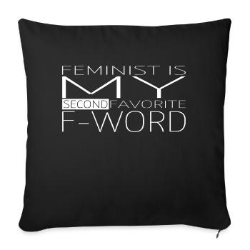 gay sexy smash the patriarchy womens face lgbtq - Sofakissenbezug 45 x 45 cm - Schwarz - Vorne